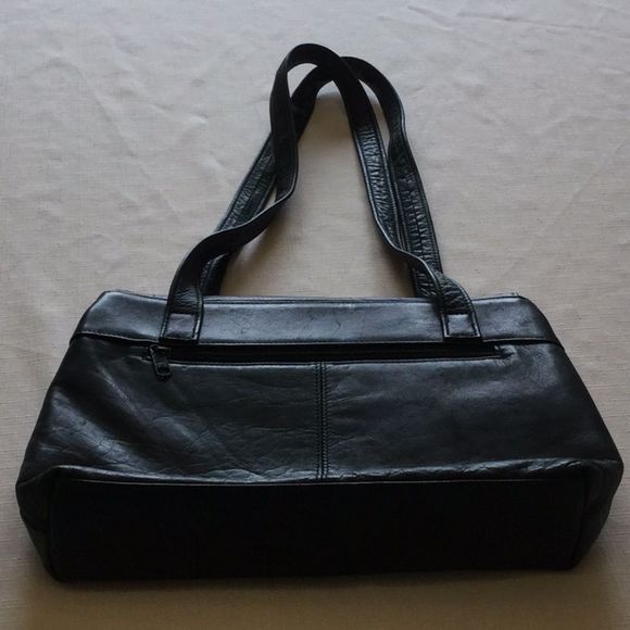 TIGNANELLO Hunter Green Leather Shoulder Bag - Picture 1 of 6